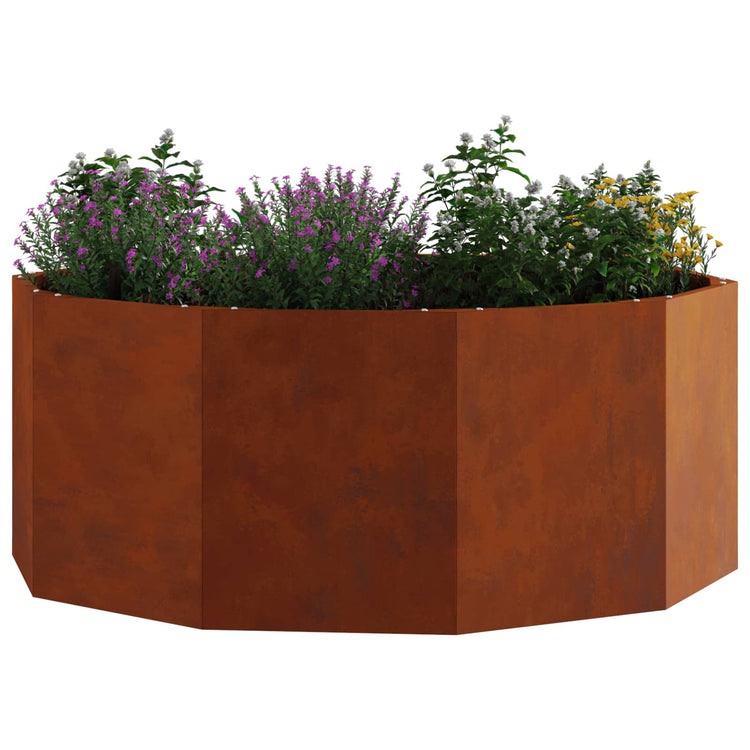 Vidaxx Pflanzgefäß rostig 90 x 90 x 35 cm Cortenstahl