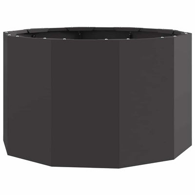 Vidaxx Pflanzgefäß schwarz 60 x 60 x 35 cm Stahl