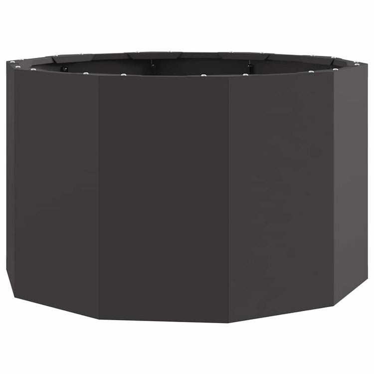 Vidaxx Pflanzgefäß schwarz 60 x 60 x 35 cm Stahl