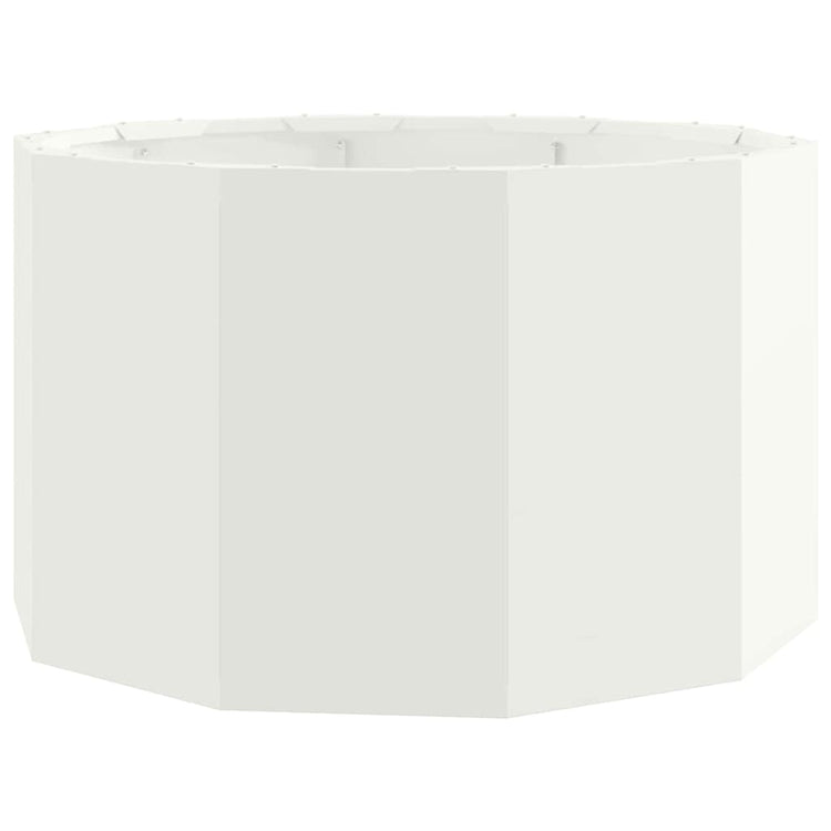 Vidaxx Pflanzgefäß weiß 60 x 60 x 35 cm Stahl