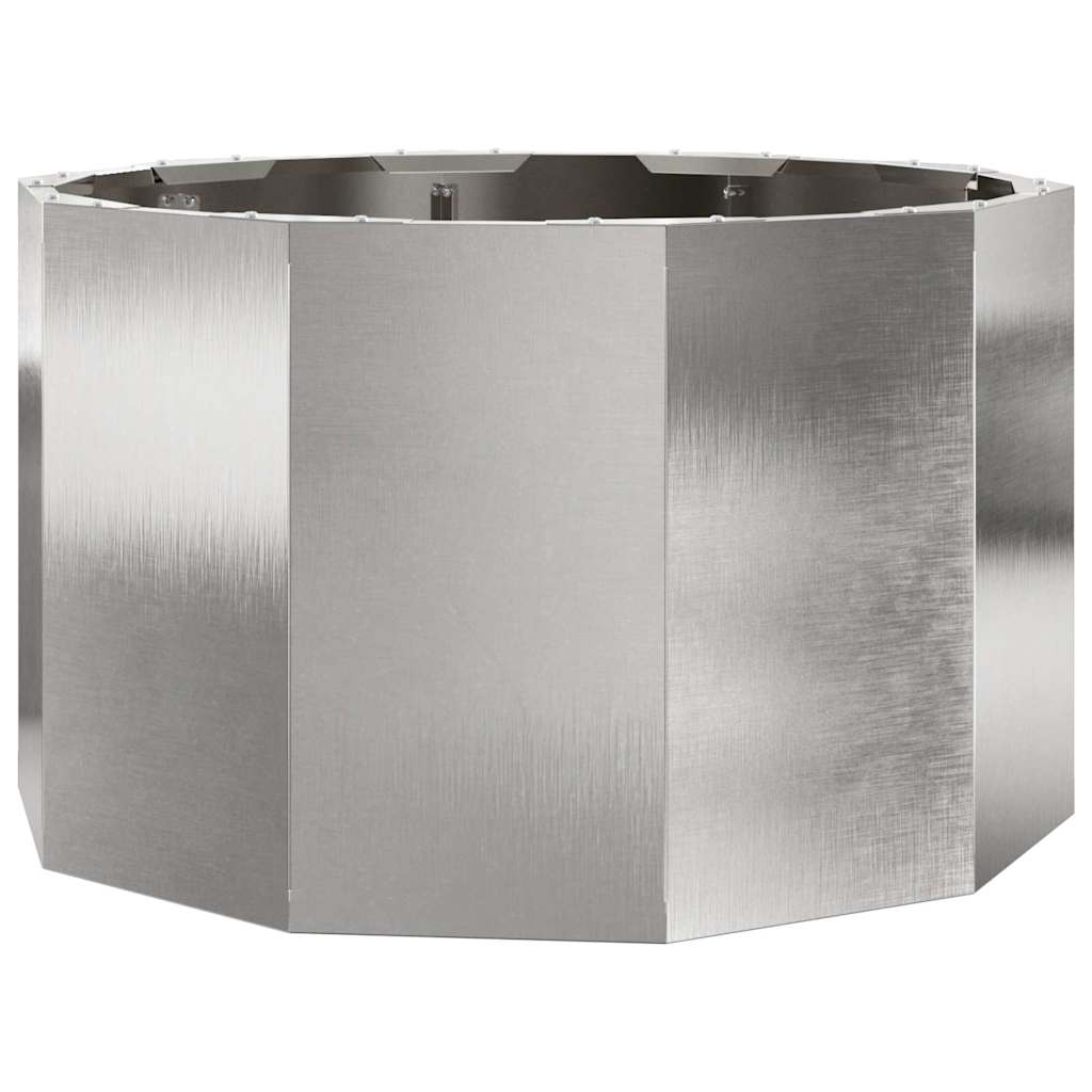Vidaxx Pflanzgefäß Silber 60 x 60 x 35 cm Edelstahl
