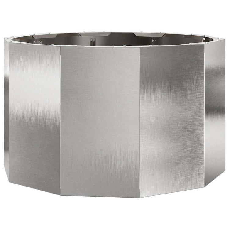 Vidaxx Pflanzgefäß Silber 60 x 60 x 35 cm Edelstahl
