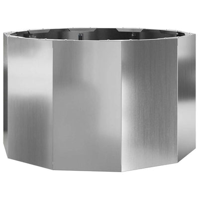 Vidaxx Pflanzgefäß Silber 60 x 60 x 35 cm verzinkter Stahl