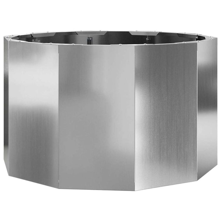 Vidaxx Pflanzgefäß Silber 60 x 60 x 35 cm verzinkter Stahl