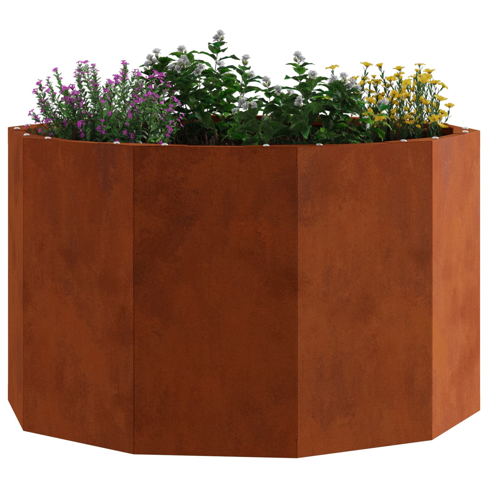 Vidaxl Pflanzgefäß rostig 60 x 60 x 35 cm Cortenstahl