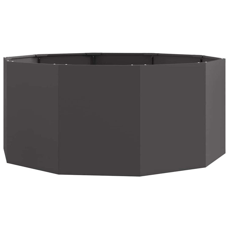 Vidaxx Pflanzgefäß schwarz 120 x 120 x 50 cm Stahl