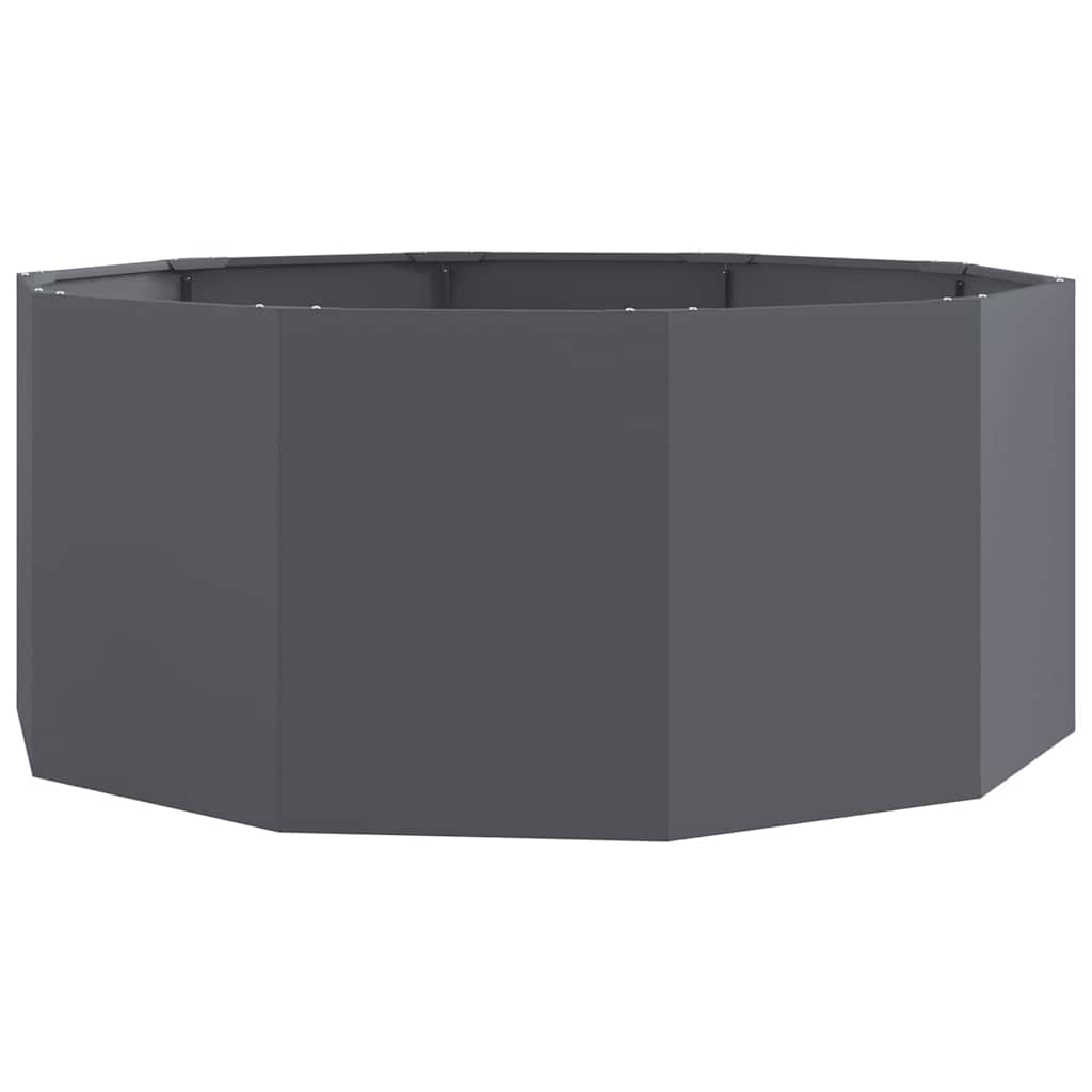 VidaXL Pflanzgefäß Anthrazit 120 x 120 x 50 cm Stahl