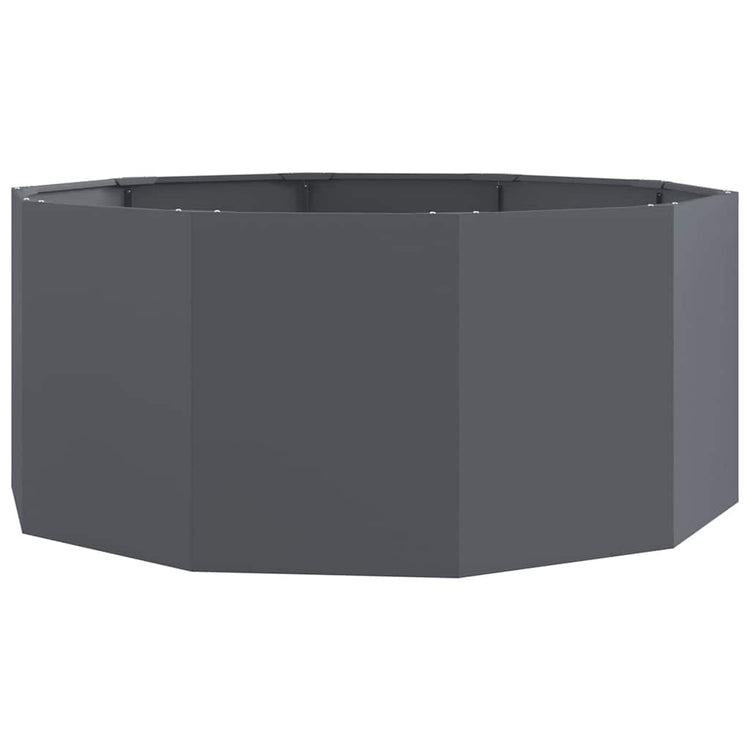 VidaXL Pflanzgefäß Anthrazit 120 x 120 x 50 cm Stahl
