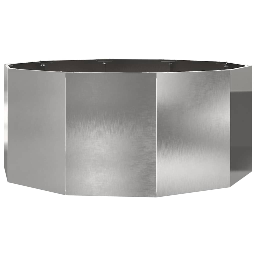 Vidaxx Pflanzgefäß Silber 120 x 120 x 50 cm Edelstahl