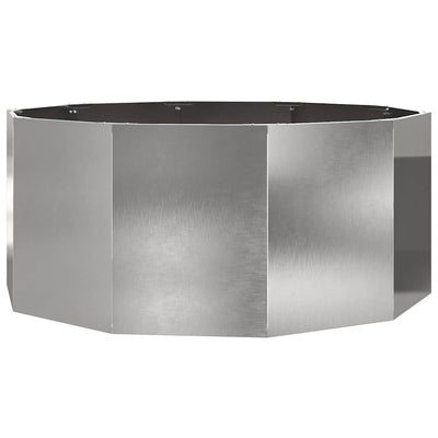 Vidaxx Pflanzgefäß Silber 120 x 120 x 50 cm Edelstahl