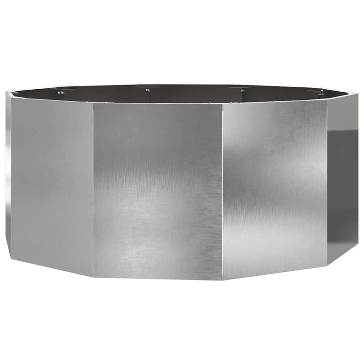 Vidaxx Pflanzgefäß Silber 120 x 120 x 50 cm Edelstahl