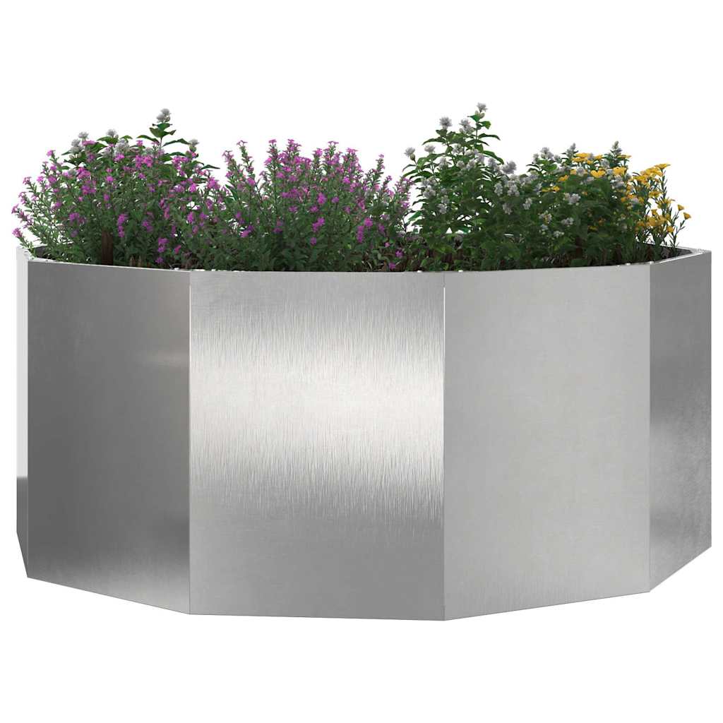 Vidaxx Pflanzgefäß Silber 120 x 120 x 50 cm Edelstahl