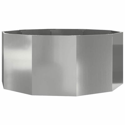 Vidaxx Pflanzgefäß Silber 120 x 120 x 50 cm verzinkter Stahl