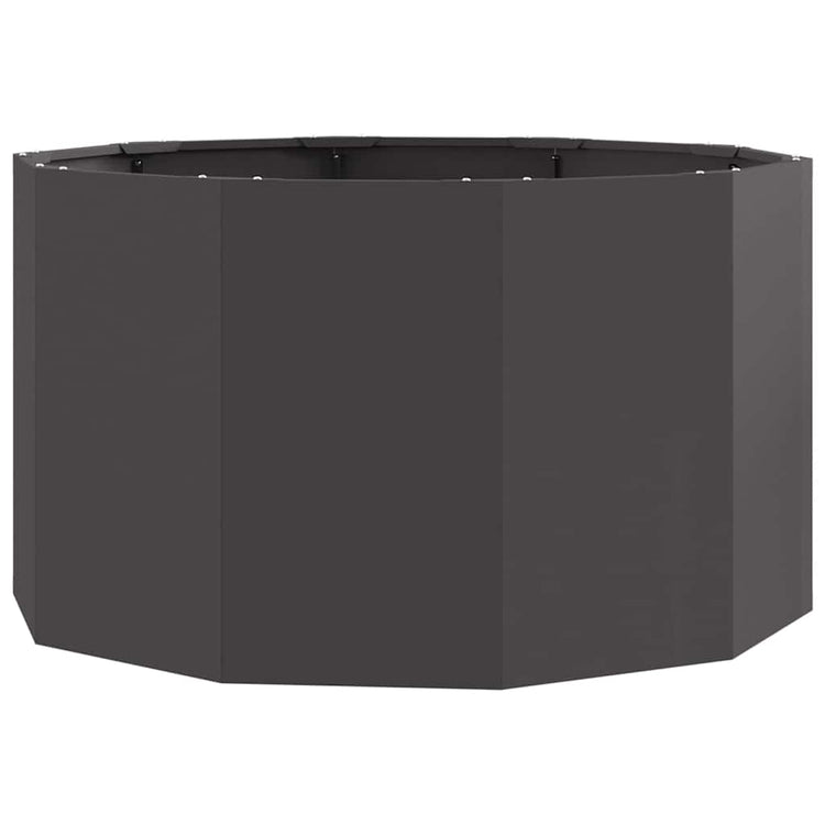 Vidaxx Pflanzgefäß schwarz 90 x 90 x 50 cm Stahl