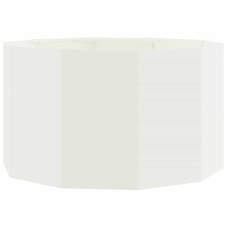 Vidaxx Pflanzgefäß weiß 90 x 90 x 50 cm Stahl