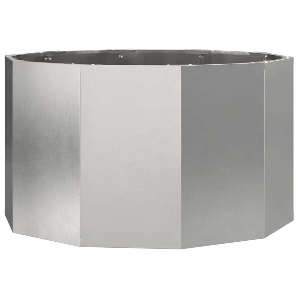 Vidaxx Pflanzgefäß Silber 90 x 90 x 50 cm Edelstahl