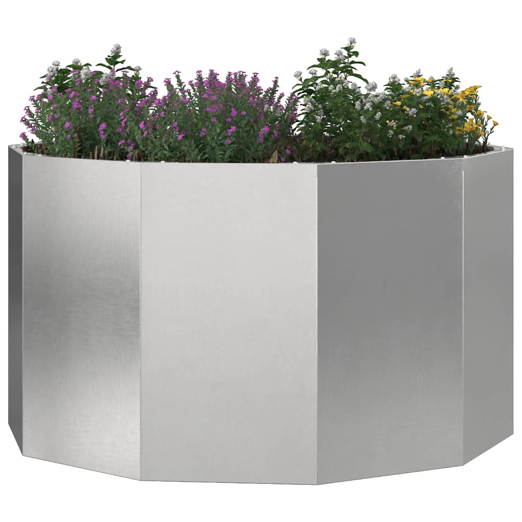 Vidaxx Pflanzgefäß Silber 90 x 90 x 50 cm Edelstahl