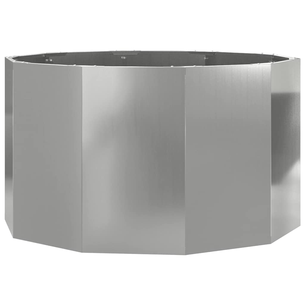 Vidaxx Pflanzgefäß Silber 90 x 90 x 50 cm verzinkter Stahl