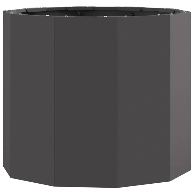 Vidaxx Pflanzgefäß schwarz 60 x 60 x 50 cm Stahl