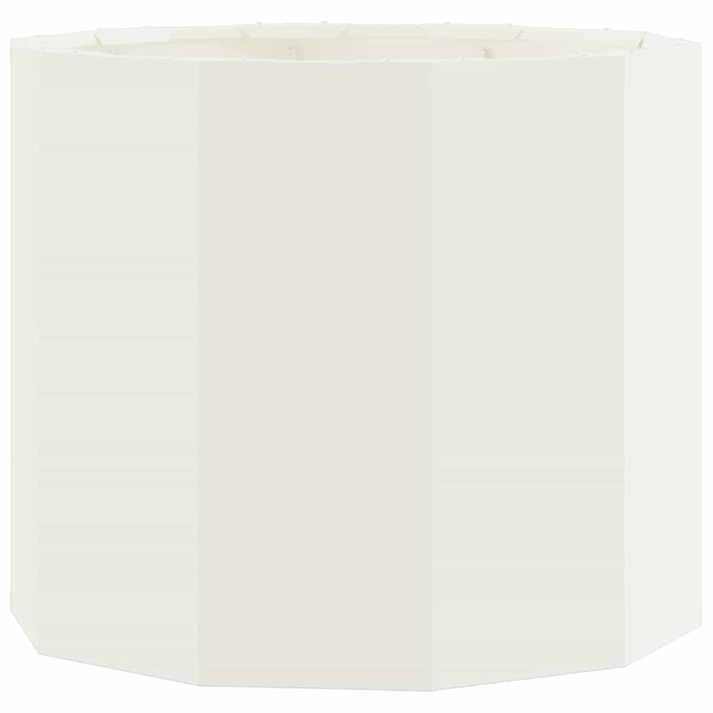 Vidaxx Pflanzgefäß weiß 60 x 60 x 50 cm Stahl