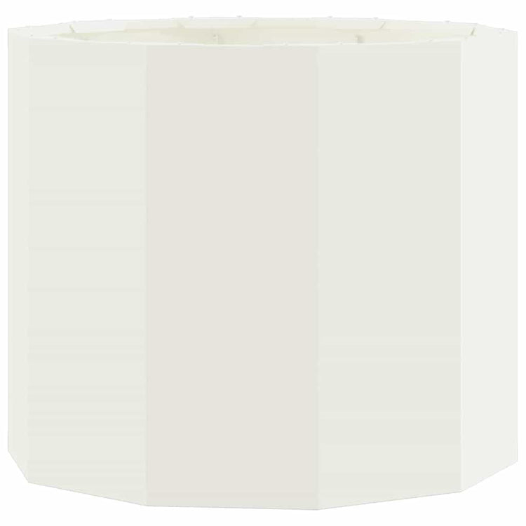 Vidaxx Pflanzgefäß weiß 60 x 60 x 50 cm Stahl
