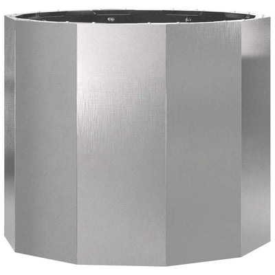 Vidaxx Pflanzgefäß Silber 60 x 60 x 50 cm Edelstahl