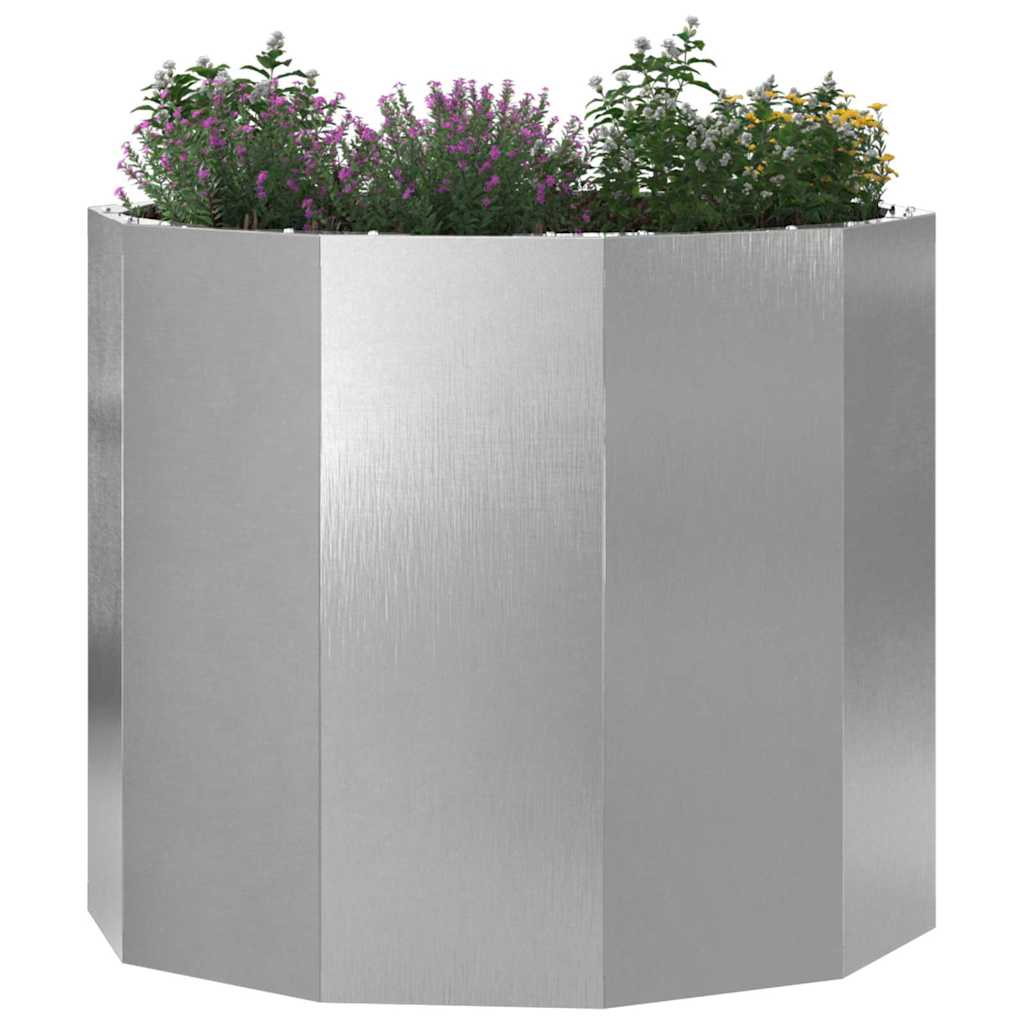 Vidaxx Pflanzgefäß Silber 60 x 60 x 50 cm Edelstahl