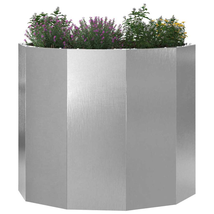 Vidaxx Pflanzgefäß Silber 60 x 60 x 50 cm Edelstahl