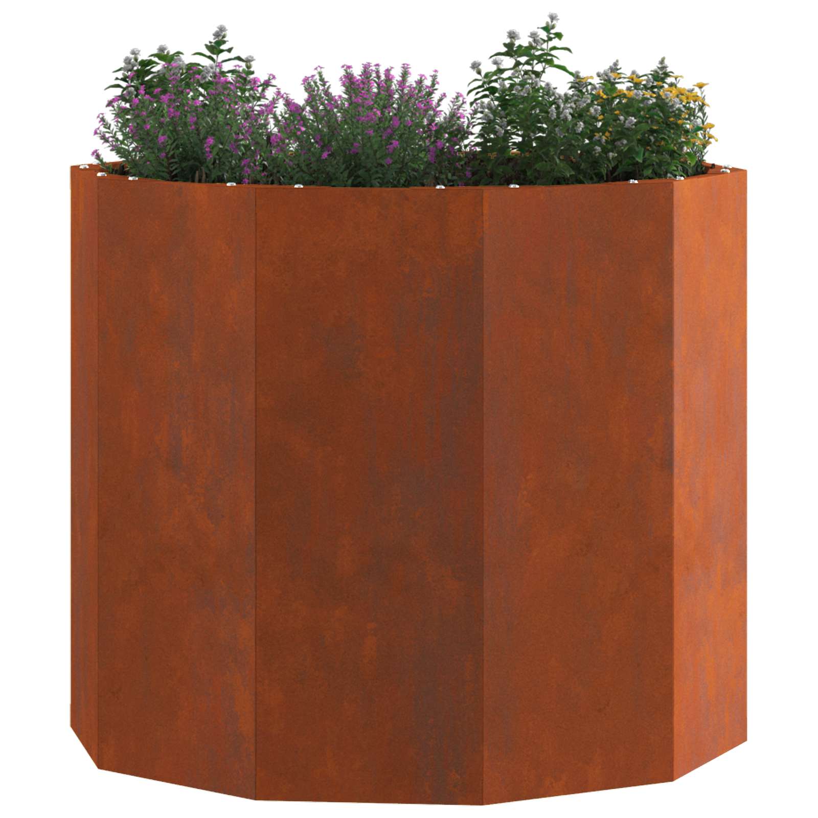 Vidaxl Pflanzgefäß rostig 60 x 60 x 50 cm Cortenstahl