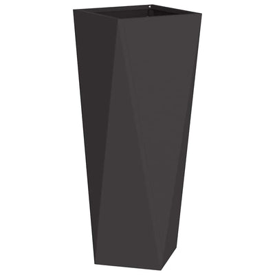 Vidaxx Pflanzgefäß schwarz 30 x 30 x 75 cm Stahl