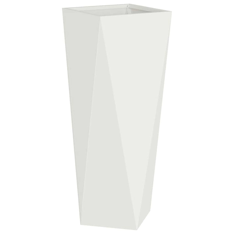 Vidaxx Pflanzgefäß weiß 30 x 30 x 75 cm Stahl