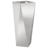 Vidaxx Pflanzgefäß Silber 30 x 30 x 75 cm Edelstahl