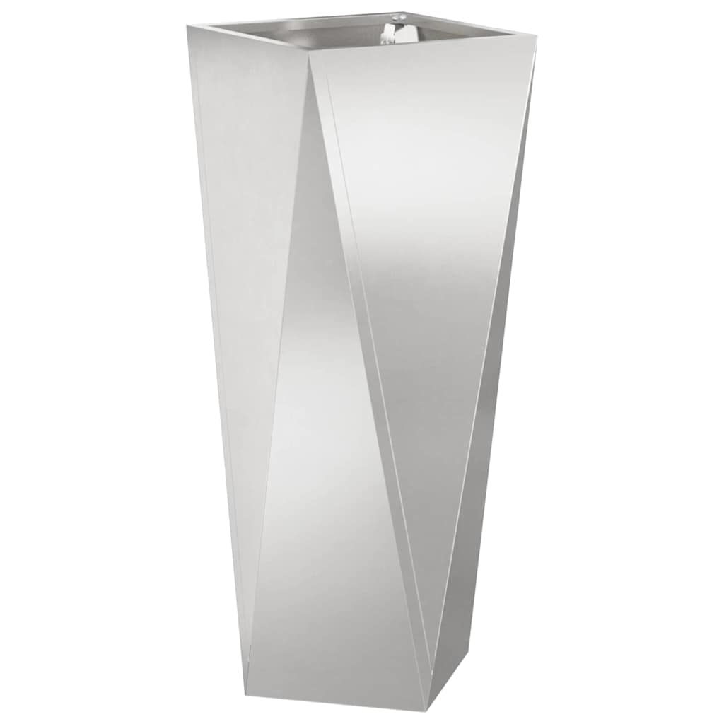 Vidaxx Pflanzgefäß Silber 30 x 30 x 75 cm Edelstahl