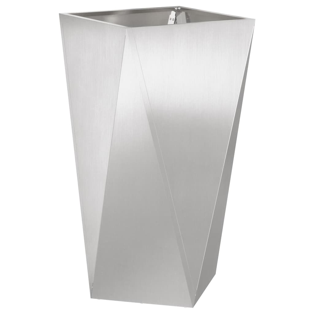 Vidaxx Pflanzgefäß Silber 40 x 40 x 75 cm Edelstahl
