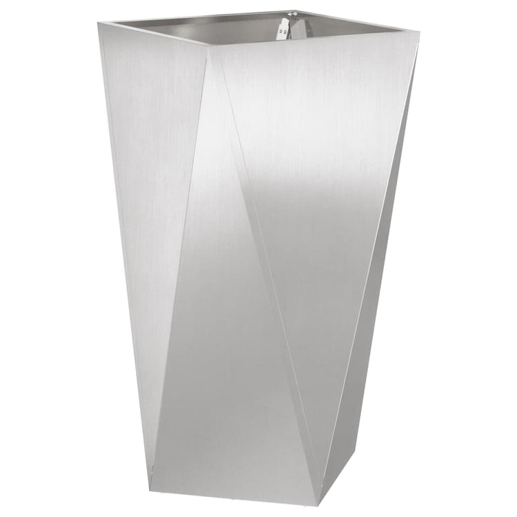 Vidaxx Pflanzgefäß Silber 40 x 40 x 75 cm Edelstahl