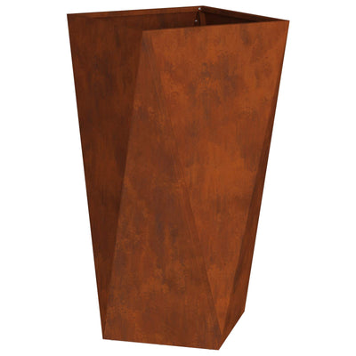 Vidaxl Pflanzgefäß rostig 40 x 40 x 75 cm Cortenstahl