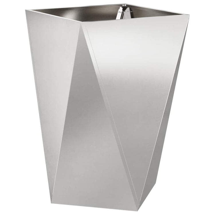 Vidaxx Pflanzgefäß Silber 50 x 50 x 75 cm Edelstahl
