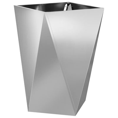 Vidaxx Pflanzgefäß Silber 50 x 50 x 75 cm verzinkter Stahl
