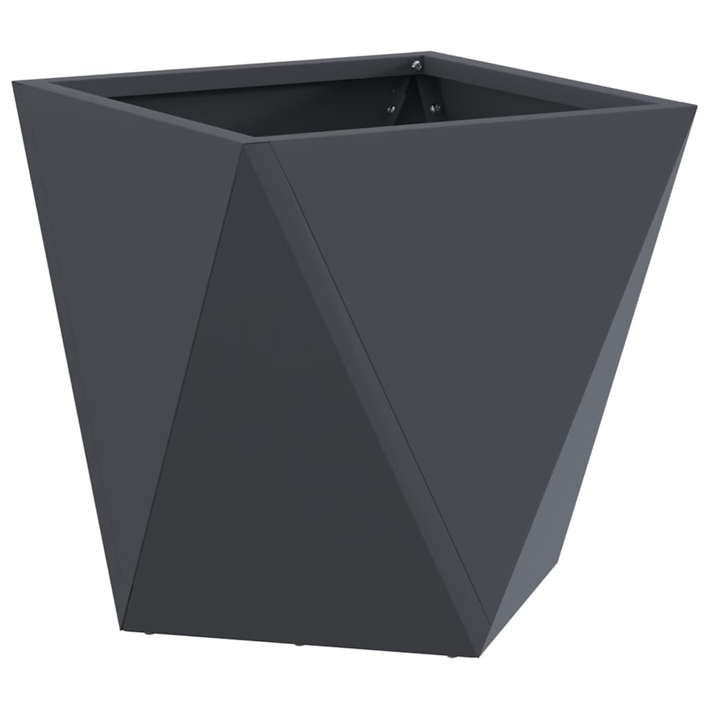 VidaXL Pflanzgefäß Anthrazit 30 x 30 x 30 cm Stahl
