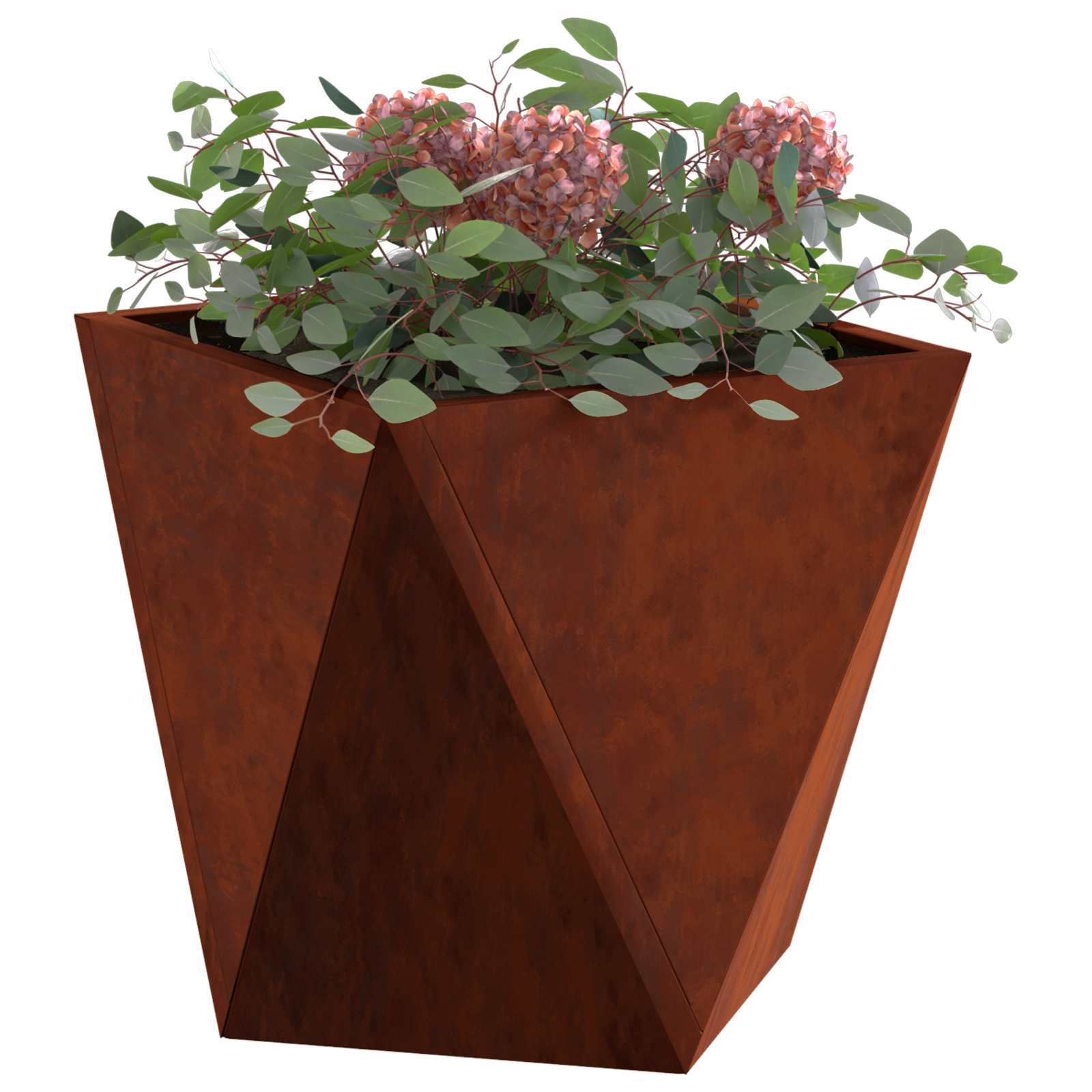 Vidaxx Pflanzgefäß 2 Stück rostig 30 x 30 x 30 cm Cortenstahl