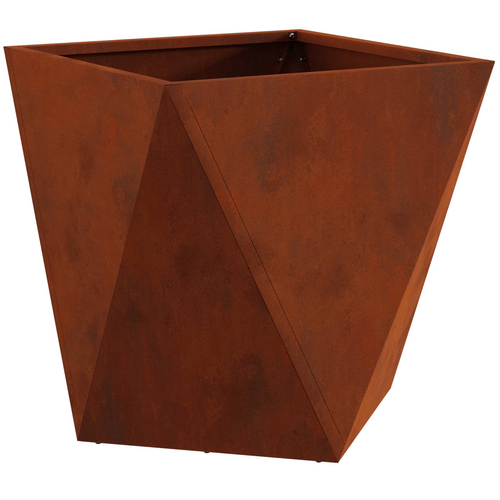 Vidaxl Pflanzgefäß rostig 40 x 40 x 40 cm Cortenstahl