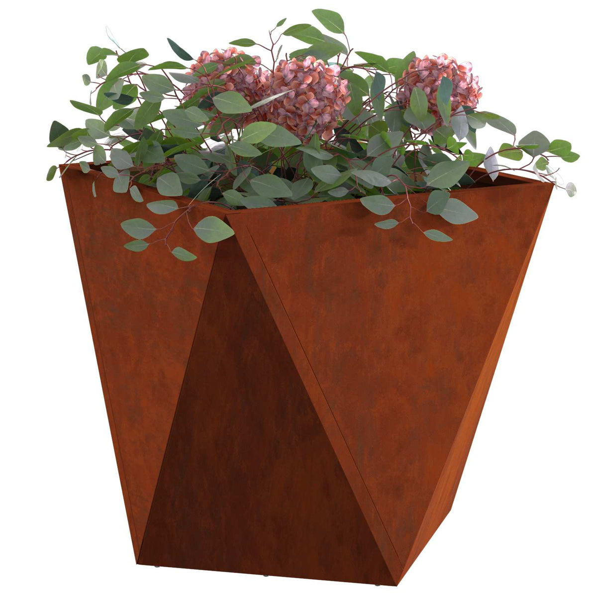 Vidaxl Pflanzgefäß rostig 40 x 40 x 40 cm Cortenstahl