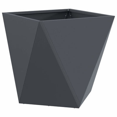 Vidaxl Pflanzgefäß Anthrazit 50 x 50 x 50 cm Stahl
