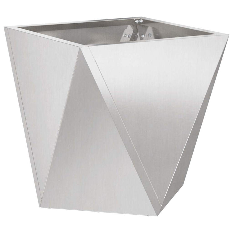 Vidaxx Pflanzgefäß Silber 50 x 50 x 50 cm Edelstahl