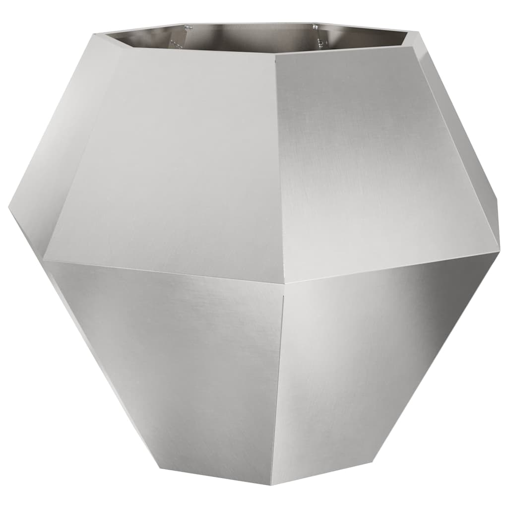 Vidaxx Pflanzgefäß Silber 100 x 100 x 80 cm Edelstahl