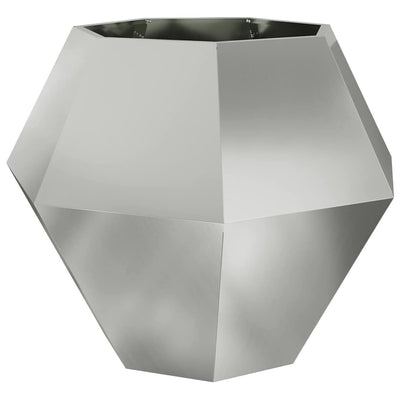 Vidaxx Pflanzgefäß Silber 100 x 100 x 80 cm verzinkter Stahl