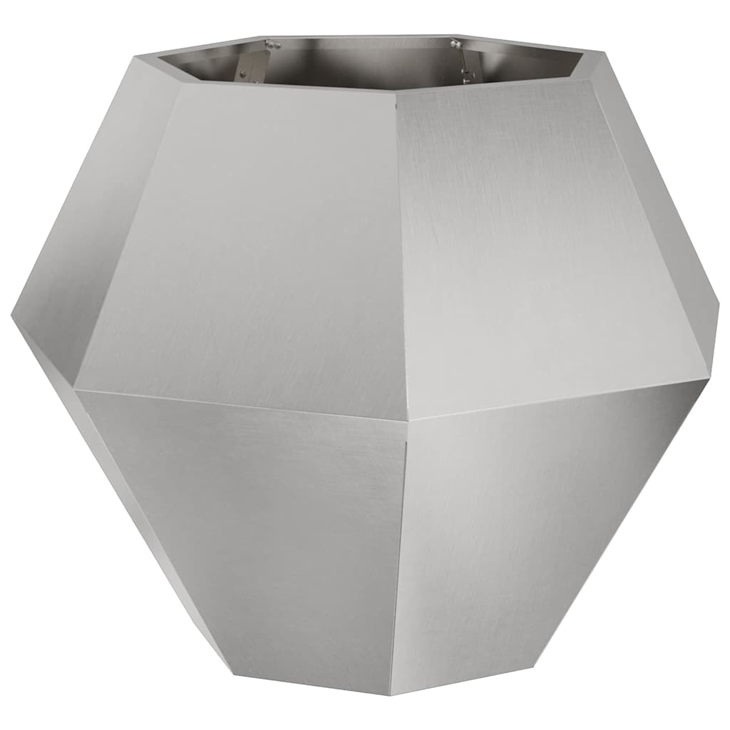 Vidaxx Pflanzgefäß Silber 75 x 75 x 60 cm Edelstahl