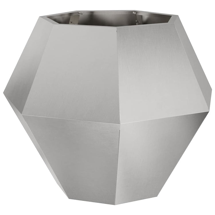 Vidaxx Pflanzgefäß Silber 75 x 75 x 60 cm Edelstahl