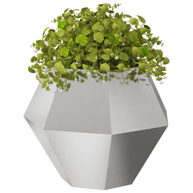 Vidaxx Pflanzgefäß Silber 75 x 75 x 60 cm Edelstahl