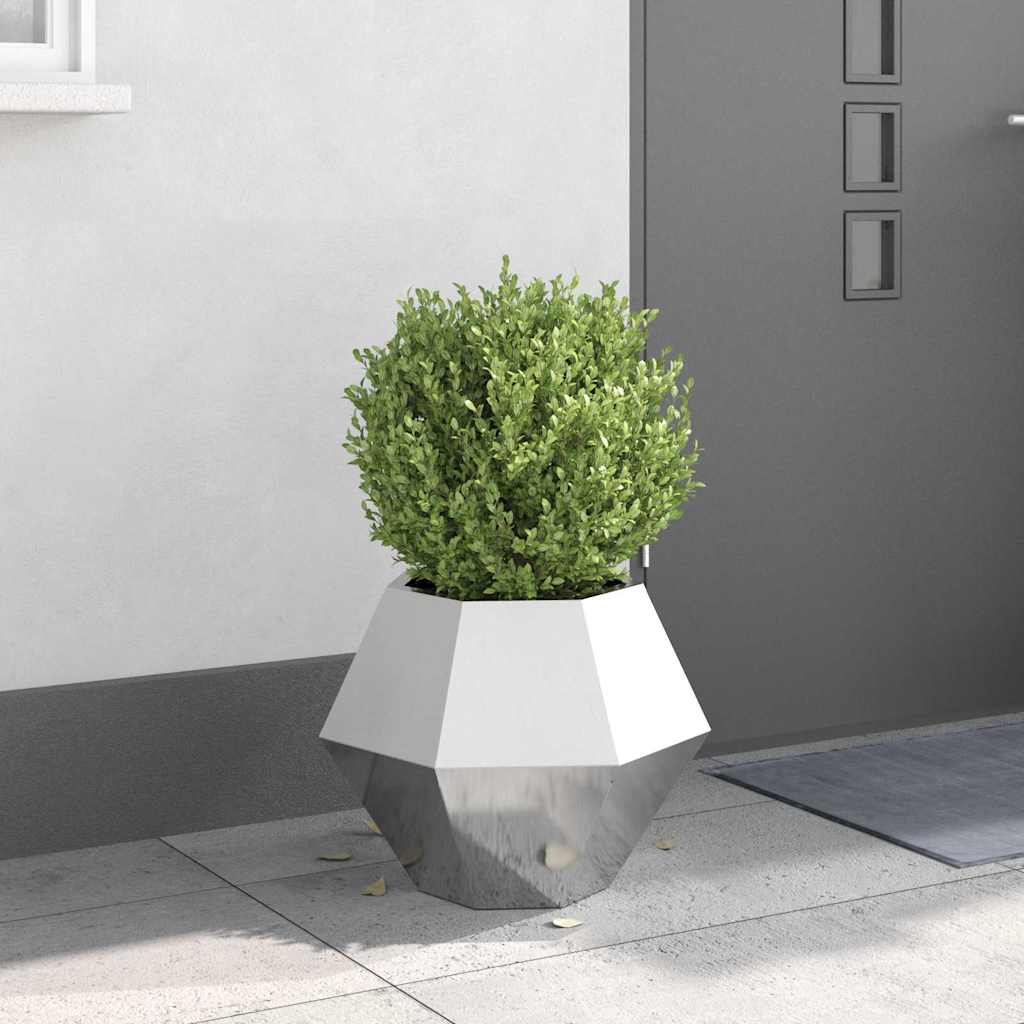 Vidaxx Pflanzgefäß Silber 50 x 50 x 40 cm Edelstahl